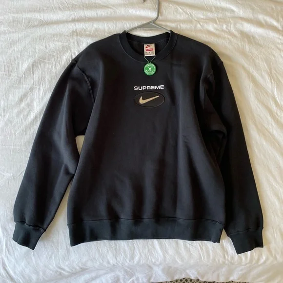 Supreme Nike Jewel Crewneckブラック 黒 Mサイズ